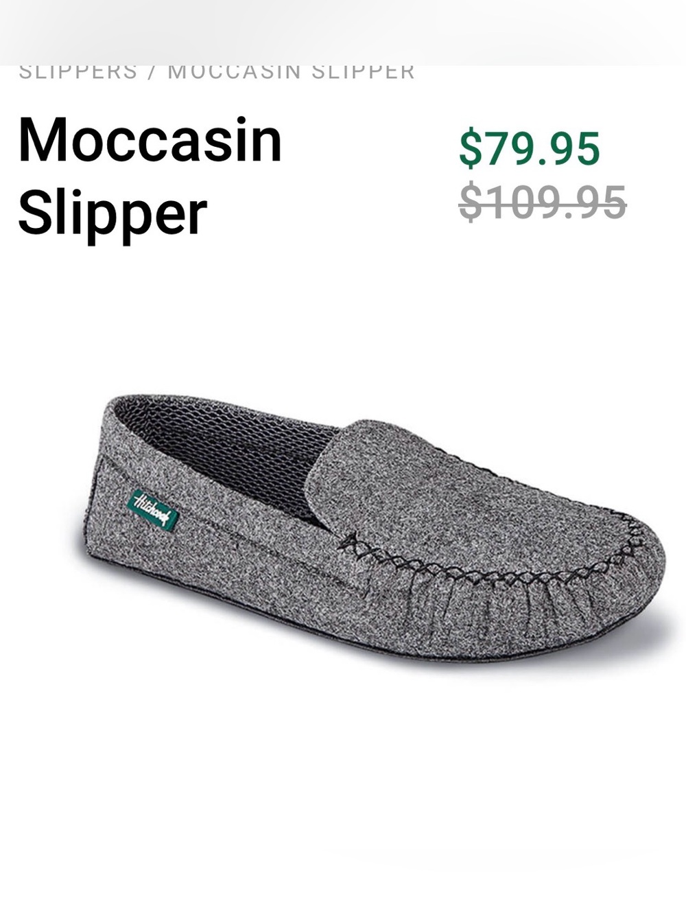 Extra-extra Wide feather light comfort Hitchcock Moccasin Slippers men’s 11 5E